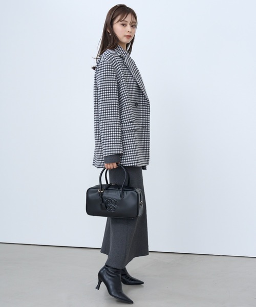 SNIDEL（スナイデル）の「エンボスロゴボストンバッグ