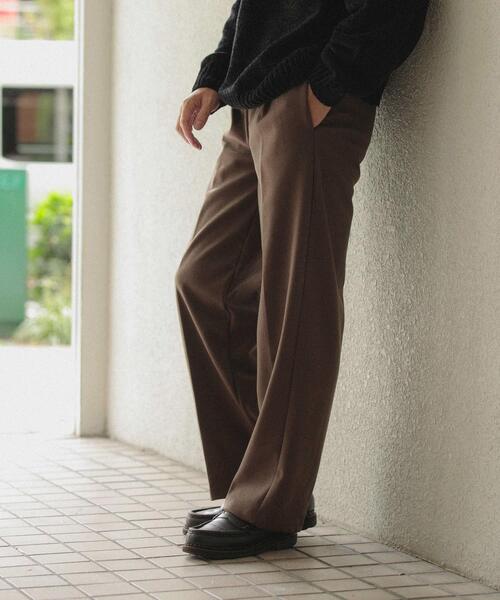 ITEMS URBANRESEARCH（アイテムズ アーバンリサーチ）の「静電気防止 ウールタッチTR スラックス（その他パンツ・メンズ・ベージュ/モカ/ブラック/グレー・LARGE/MEDIUM）」の6枚目の写真