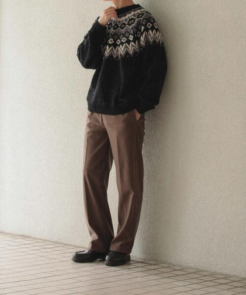 ITEMS URBANRESEARCH（アイテムズ アーバンリサーチ）の「静電気防止 ウールタッチTR スラックス（その他パンツ・メンズ・ベージュ/モカ/ブラック/グレー・LARGE/MEDIUM）」の8枚目の写真