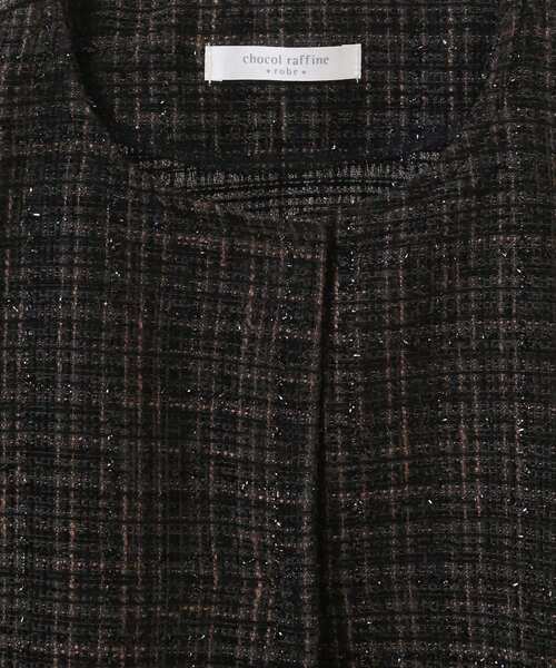 Green　Parks（グリーンパークス）の「ラメツィードペプラムベスト（ベスト・レディース・ブラック/ライトベージュ・FREE）」の19枚目の写真