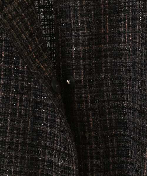 Green　Parks（グリーンパークス）の「ラメツィードペプラムベスト（ベスト・レディース・ブラック/ライトベージュ・FREE）」の21枚目の写真