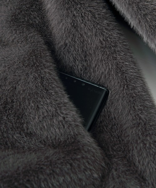 by LEGNA（バイレグナ）の「フェイクファー ジャケット パーカー（その他アウター・レディース・ベージュ系その他/ダークグレー/モカ/ブラック・FREE）」の13枚目の写真