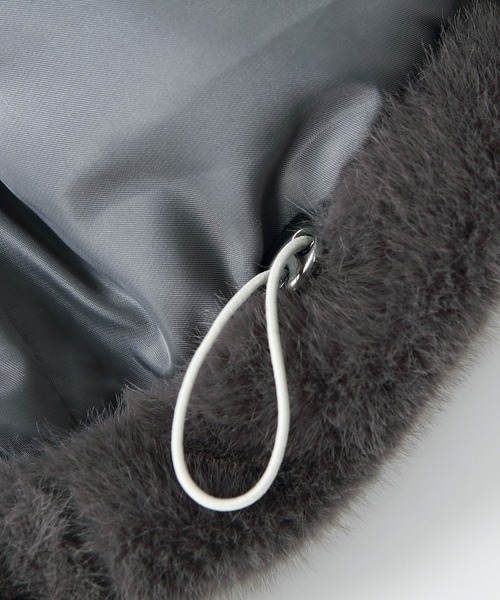 by LEGNA（バイレグナ）の「フェイクファー ジャケット パーカー（その他アウター・レディース・ベージュ系その他/ダークグレー/モカ/ブラック・FREE）」の14枚目の写真