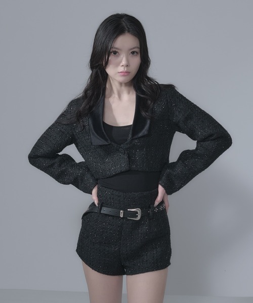 セール】lame tweed short pants / ラメツイードショートパンツ