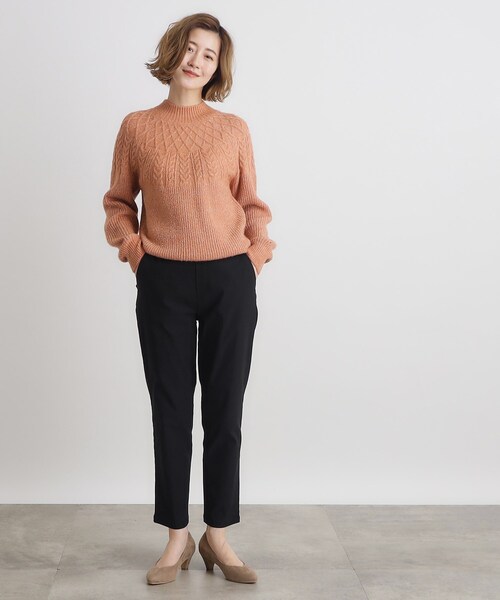 grove(グローブ)の「◆【多機能】裏起毛ハイパーストレッチテーパードパンツ(その他パンツ・レディース・ナチュラル/ブラック/オリーブ/ブラック系1・02/03/00/01/04/05)」の6枚目の写真