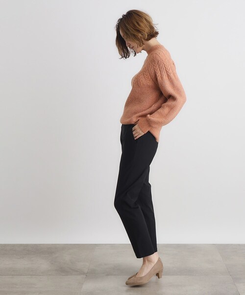 grove(グローブ)の「◆【多機能】裏起毛ハイパーストレッチテーパードパンツ(その他パンツ・レディース・ナチュラル/ブラック/オリーブ/ブラック系1・02/03/00/01/04/05)」の7枚目の写真