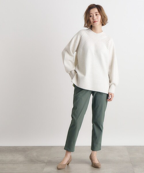 grove(グローブ)の「◆【多機能】裏起毛ハイパーストレッチテーパードパンツ(その他パンツ・レディース・ナチュラル/ブラック/オリーブ/ブラック系1・02/03/00/01/04/05)」の10枚目の写真