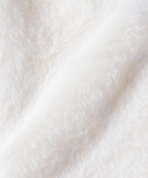 INGNI(イング)の「エコファーリボンティペット(マフラー・レディース・グレー系その他/ブラック/オフホワイト・ONE SIZE)」の5枚目の写真