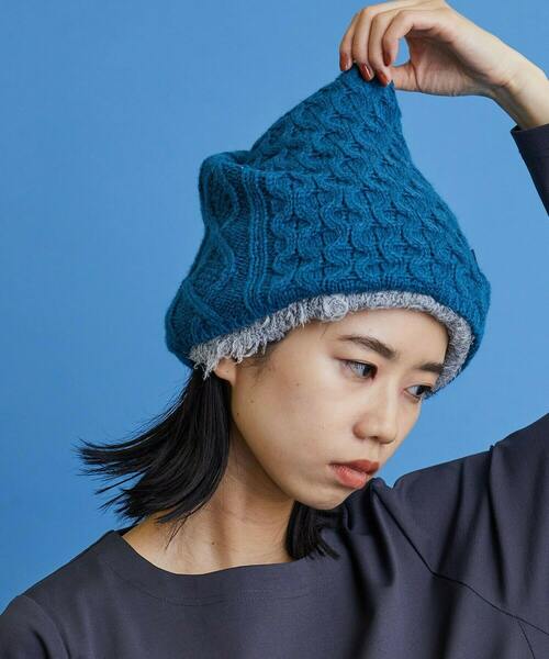 FRAPBOIS(フラボア)の「ケーブルシャギー ネックウォーマー(ネックウォーマー/スヌード・レディース・オフホワイト/ブルーグリーン・FREE)」の7枚目の写真