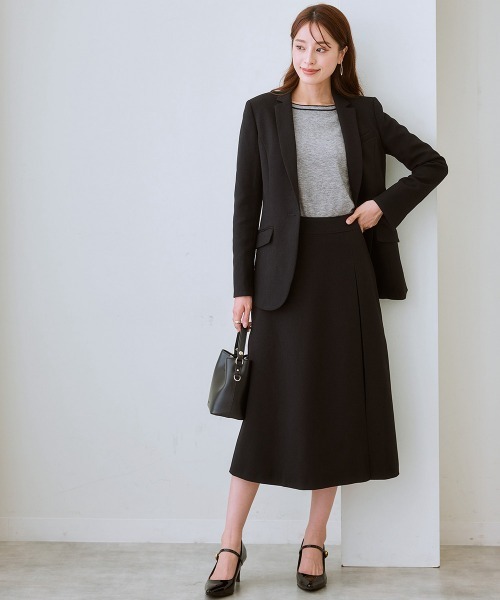 7days Life Styling（セブンデイズライフスタイリング）の「肩ボタン配色ボートネックニット（毛玉になりにくい・タンブル乾燥OK）（ニット/セーター・レディース・アイボリー/杢グレー/ブラック・S/M/L/LL/3L）」の12枚目の写真