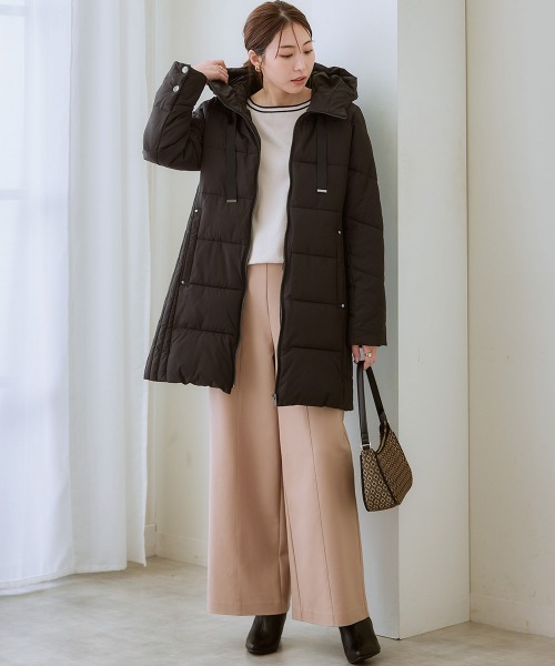 7days Life Styling（セブンデイズライフスタイリング）の「肩ボタン配色ボートネックニット（毛玉になりにくい・タンブル乾燥OK）（ニット/セーター・レディース・アイボリー/杢グレー/ブラック・S/M/L/LL/3L）」の16枚目の写真