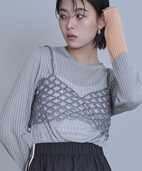 セール】クリアビーズビスチェ（キャミソール）｜miette（ミエット）の