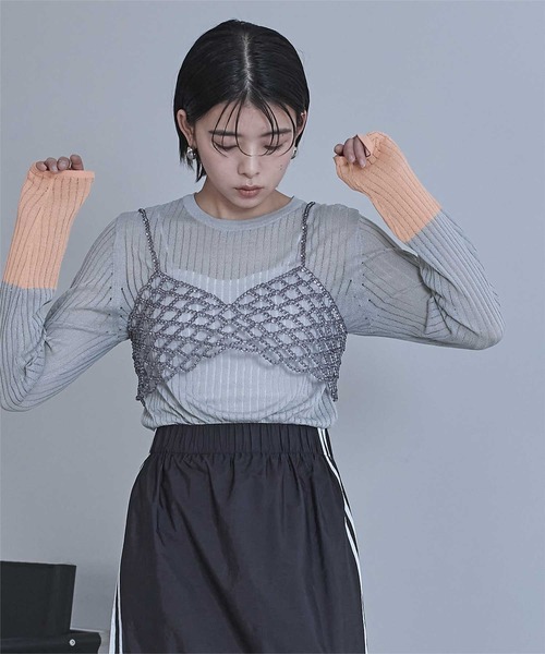 セール】クリアビーズビスチェ（キャミソール）｜miette（ミエット）の