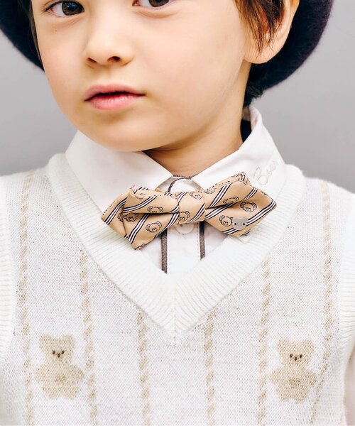 apres les cours(アプレレクール)の「tinybear 総柄ニットベスト_マシンウォッシャブル(ベスト・キッズ・オフホワイト・90/100/110/120)」の10枚目の写真