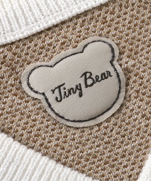 apres les cours(アプレレクール)の「tinybear 総柄ニットベスト_マシンウォッシャブル(ベスト・キッズ・オフホワイト・90/100/110/120)」の13枚目の写真