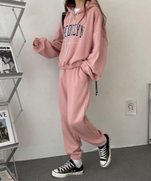LETee(レティー)の「ストリートリラックスセットアップ(パーカー・レディース・グレー/ブラック/グリーン/ピンク・FREE)」の19枚目の写真