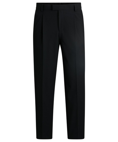 HUGO（ヒューゴ）の「スリムフィットパンツ シアサッカー（その他パンツ・メンズ・ブラック・48/46/50/44/52）」の6枚目の写真