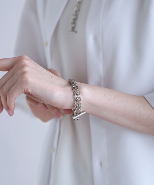 SOCCE（ソーシー）の「【MADE IN JAPAN】ダブルチェーンマンテルブレスレット（ブレスレット・メンズ・シルバー・F）」の10枚目の写真