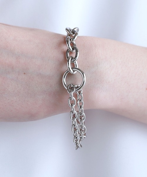 SOCCE（ソーシー）の「【MADE IN JAPAN】ダブルチェーンマンテルブレスレット（ブレスレット・メンズ・シルバー・F）」の12枚目の写真