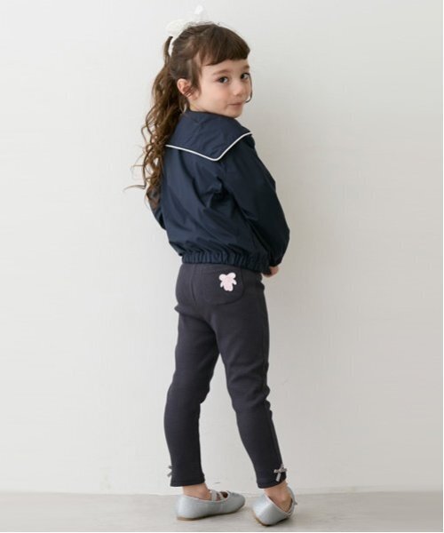 petit main(プティマイン)の「【プティプラ】GIRLS10分丈レギンス(レギンス/スパッツ・キッズ・レッド/チャコール/ブラック/アイボリー/ブルー/ブルーグレー/ライトピンク/ライトグリーン/ライトグレー・130cm/90cm/80cm/110cm/100cm/120cm)」の5枚目の写真