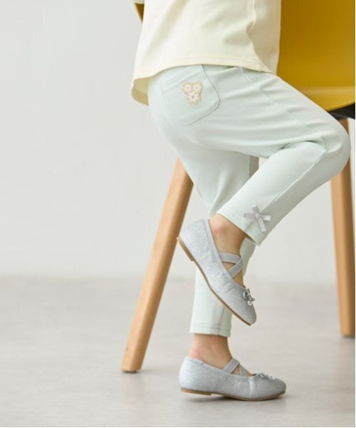 petit main(プティマイン)の「【プティプラ】GIRLS10分丈レギンス(レギンス/スパッツ・キッズ・レッド/チャコール/ブラック/アイボリー/ブルー/ブルーグレー/ライトピンク/ライトグリーン/ライトグレー・130cm/90cm/80cm/110cm/100cm/120cm)」の21枚目の写真