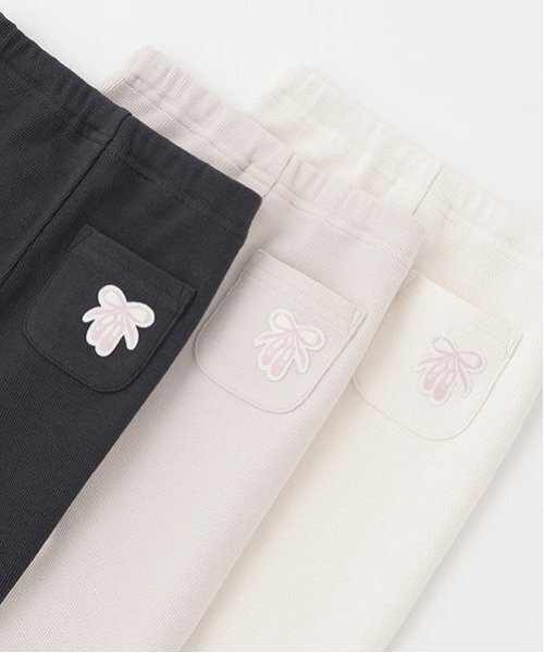 petit main(プティマイン)の「【プティプラ】GIRLS10分丈レギンス(レギンス/スパッツ・キッズ・レッド/チャコール/ブラック/アイボリー/ブルー/ブルーグレー/ライトピンク/ライトグリーン/ライトグレー・130cm/90cm/80cm/110cm/100cm/120cm)」の14枚目の写真