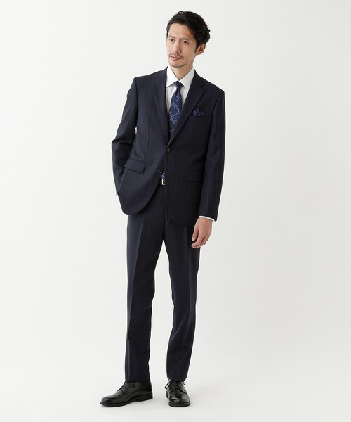 TAKEO KIKUCHI(タケオキクチ)の「【THE FLAGSHIP】矢絣 ストライプ スーツ(スーツセット・メンズ・グレー系その他3/ネイビー系2・02/03/04)」の16枚目の写真
