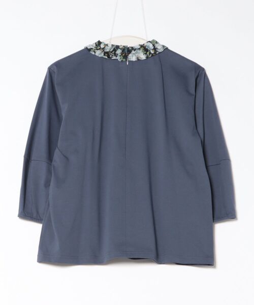LA MARINE FRANÇAISE｜コットンリネンプリーツカラーブラウス