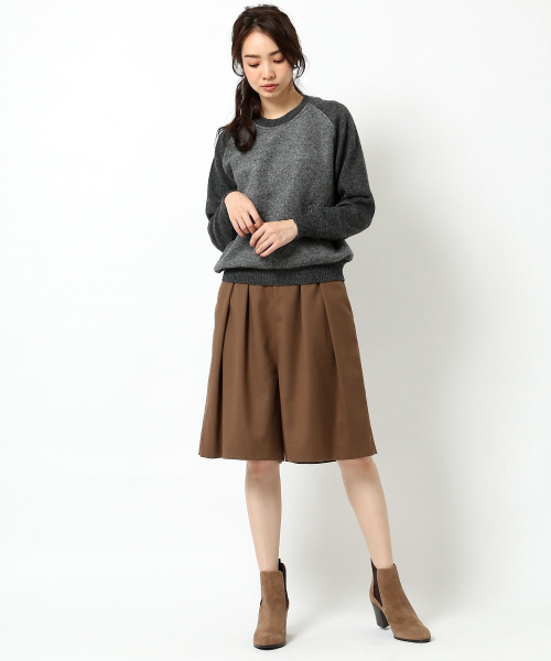 MYSELF ABAHOUSE（マイセルフアバハウス）の「タックキュロットパンツ（その他パンツ・レディース・カーキ/キャメル・MEDIUM/SMALL）」の9枚目の写真