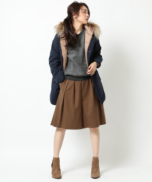 MYSELF ABAHOUSE（マイセルフアバハウス）の「タックキュロットパンツ（その他パンツ・レディース・カーキ/キャメル・MEDIUM/SMALL）」の10枚目の写真