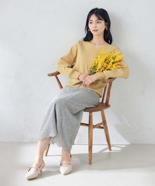 a.v.v（アーヴェヴェ）の「バックストラップパンプス（パンプス・レディース・アイボリー/ブラック・23.5/24.5/22.5）」の7枚目の写真