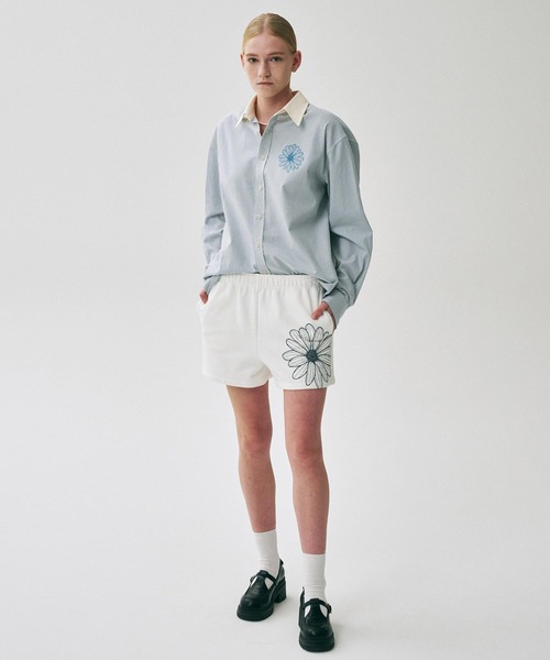 SWEAT SHORTS FLOWER（スウェットパンツ）｜Mardi Mercredi