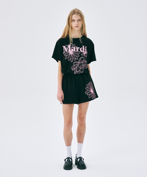 SWEAT SHORTS FLOWER（スウェットパンツ）｜Mardi Mercredi