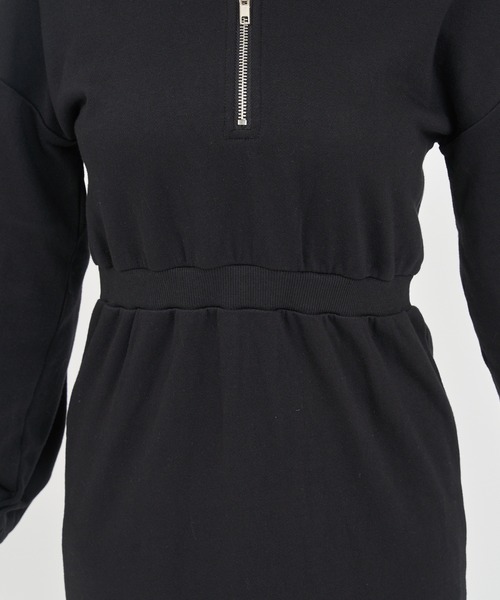 ROYAL PARTY（ロイヤルパーティー）の「【ZOZO限定】ハーフZIPトラックワンピース（ワンピース・レディース・グレー/オフホワイト/ブラック・FREE）」の14枚目の写真