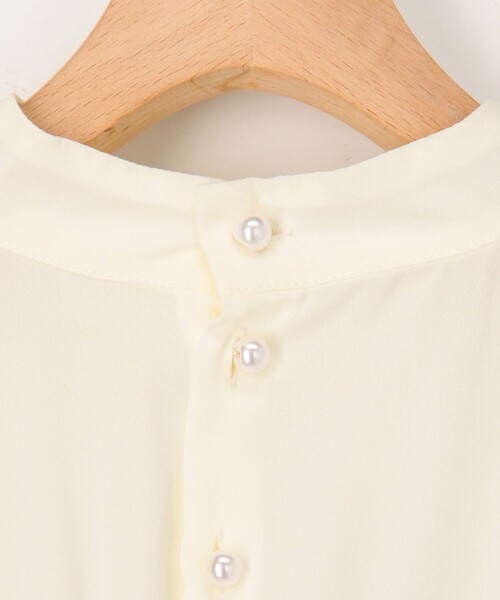 MICO COULIER（ミコクリエ）の「《オケージョン対応》フローラルジャガードドッキングブラウス（シャツ/ブラウス・レディース・ブラック/グレイッシュベージュ・38）」の12枚目の写真