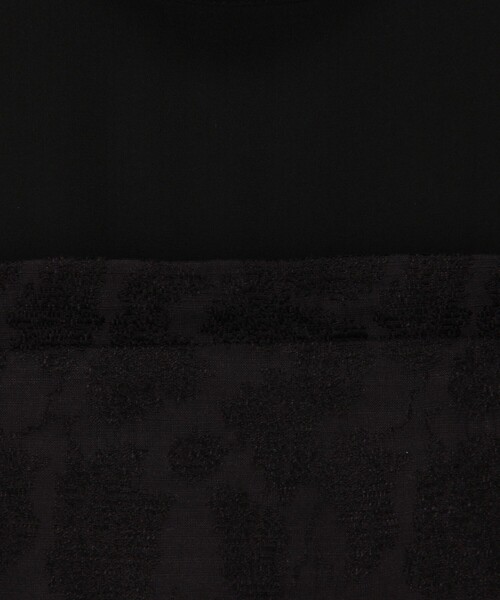 MICO COULIER（ミコクリエ）の「《オケージョン対応》フローラルジャガードドッキングブラウス（シャツ/ブラウス・レディース・ブラック/グレイッシュベージュ・38）」の19枚目の写真