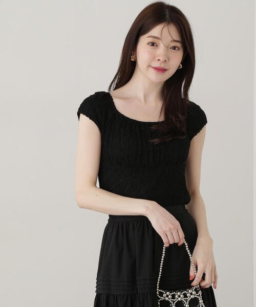 PROPORTION BODY DRESSING(プロポーションボディドレッシング)の「レースプルオーバー / 1215160306(Tシャツ/カットソー・レディース・ブラック/オフホワイト/ホワイト・FREE)」の10枚目の写真