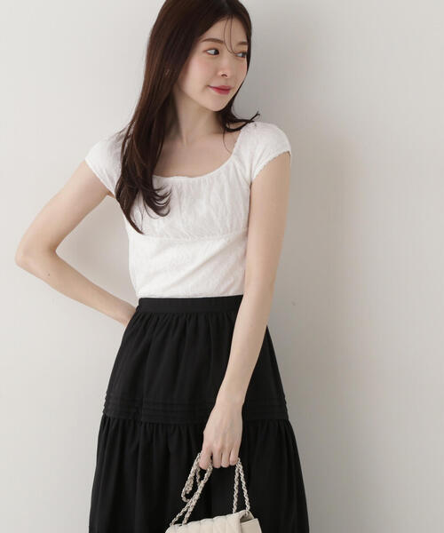 PROPORTION BODY DRESSING(プロポーションボディドレッシング)の「レースプルオーバー / 1215160306(Tシャツ/カットソー・レディース・ブラック/オフホワイト/ホワイト・FREE)」の16枚目の写真