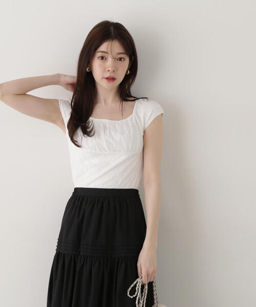PROPORTION BODY DRESSING(プロポーションボディドレッシング)の「レースプルオーバー / 1215160306(Tシャツ/カットソー・レディース・ブラック/オフホワイト/ホワイト・FREE)」の17枚目の写真
