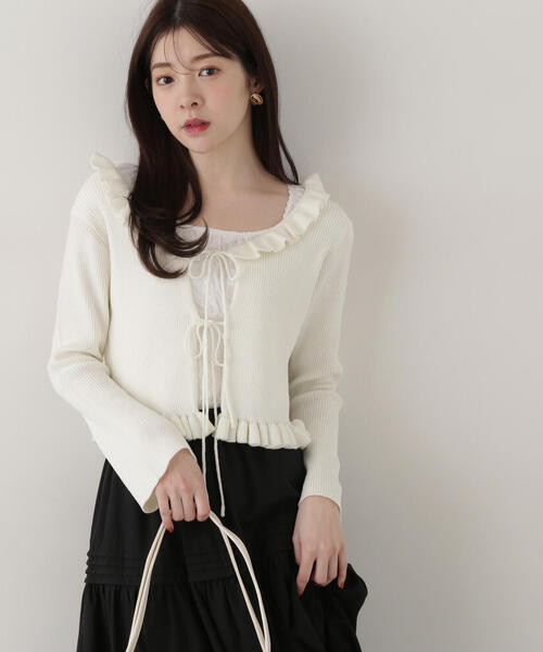 PROPORTION BODY DRESSING(プロポーションボディドレッシング)の「レースプルオーバー / 1215160306(Tシャツ/カットソー・レディース・ブラック/オフホワイト/ホワイト・FREE)」の18枚目の写真