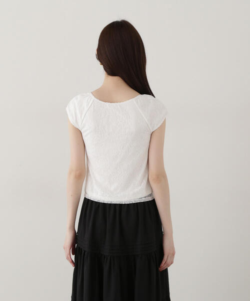 PROPORTION BODY DRESSING(プロポーションボディドレッシング)の「レースプルオーバー / 1215160306(Tシャツ/カットソー・レディース・ブラック/オフホワイト/ホワイト・FREE)」の21枚目の写真
