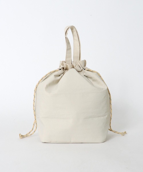 Three Four Time（ｽﾘｰﾌｫｰﾀｲﾑ）の「【PEANUTS】保冷巾着トート（エコバッグ/サブバッグ・レディース・アイボリー/ブラック・FREE）」の10枚目の写真