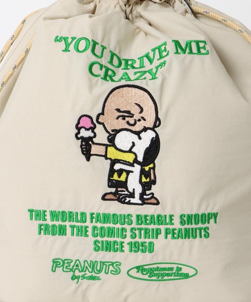 Three Four Time（ｽﾘｰﾌｫｰﾀｲﾑ）の「【PEANUTS】保冷巾着トート（エコバッグ/サブバッグ・レディース・アイボリー/ブラック・FREE）」の14枚目の写真