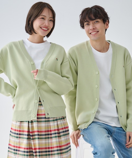 Arnold Palmer（アーノルドパーマー）の「3SEDAI KNIT シェア カーディガン（カーディガン/ボレロ・レディース・アイボリー/ライトグリーン/ライトベージュ/ネイビー・S/LL/XS/L/M）」の3枚目の写真