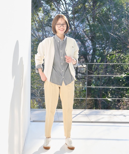 Arnold Palmer（アーノルドパーマー）の「3SEDAI KNIT シェア カーディガン（カーディガン/ボレロ・レディース・アイボリー/ライトグリーン/ライトベージュ/ネイビー・S/LL/XS/L/M）」の10枚目の写真