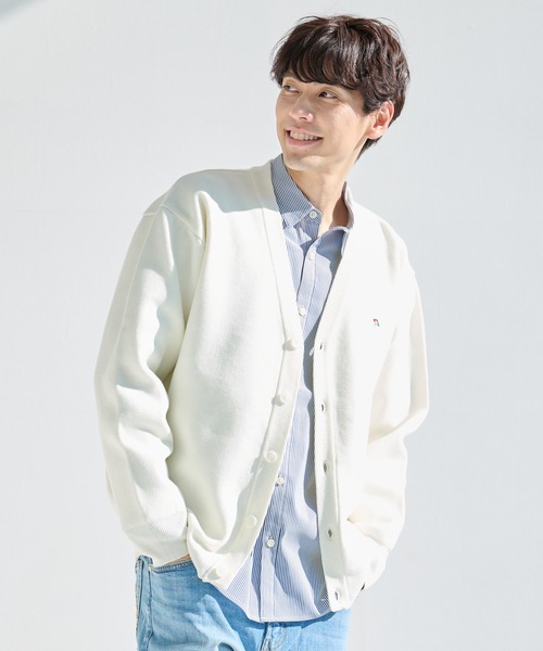 Arnold Palmer（アーノルドパーマー）の「3SEDAI KNIT シェア カーディガン（カーディガン/ボレロ・レディース・アイボリー/ライトグリーン/ライトベージュ/ネイビー・S/LL/XS/L/M）」の7枚目の写真