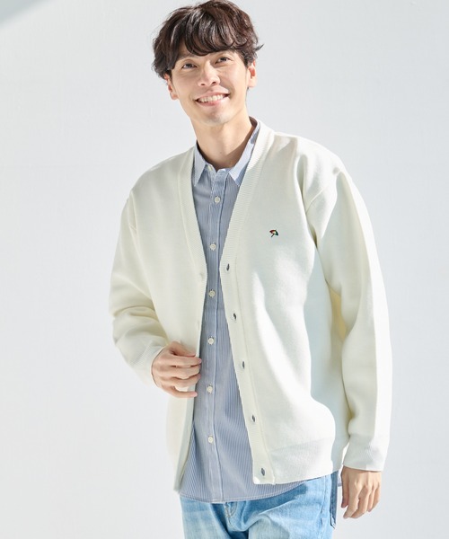 Arnold Palmer（アーノルドパーマー）の「3SEDAI KNIT シェア カーディガン（カーディガン/ボレロ・レディース・アイボリー/ライトグリーン/ライトベージュ/ネイビー・S/LL/XS/L/M）」の6枚目の写真