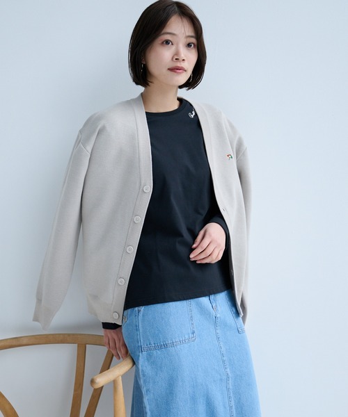Arnold Palmer（アーノルドパーマー）の「3SEDAI KNIT シェア カーディガン（カーディガン/ボレロ・レディース・アイボリー/ライトグリーン/ライトベージュ/ネイビー・S/LL/XS/L/M）」の14枚目の写真