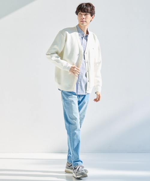 Arnold Palmer（アーノルドパーマー）の「3SEDAI KNIT シェア カーディガン（カーディガン/ボレロ・レディース・アイボリー/ライトグリーン/ライトベージュ/ネイビー・S/LL/XS/L/M）」の8枚目の写真