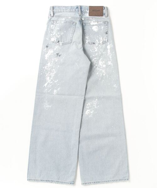 AUTHEN CIRCULAR DENIM LOW RISE WIDE LEG PAINTED USED 男性用